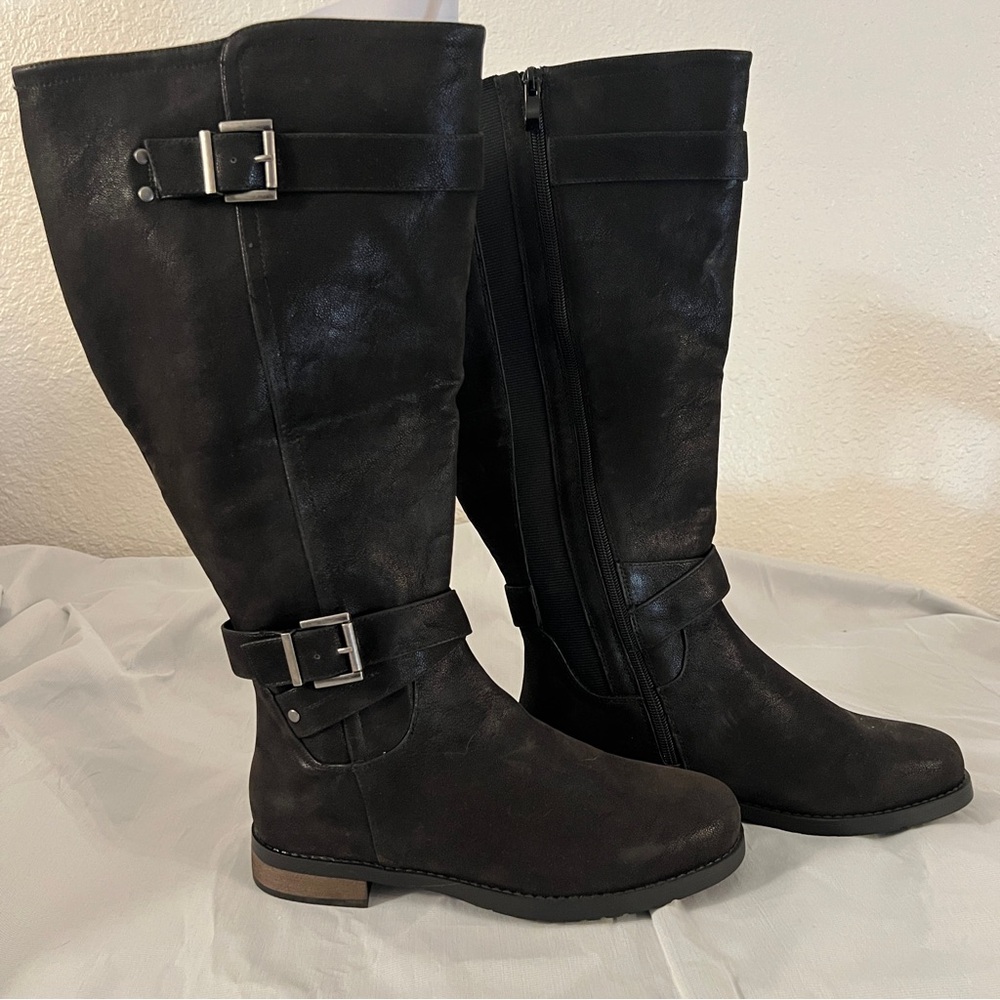 Torrid Wide Calf Tall Boots with Buckle Detail